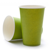 Cold Beverage Single Wall Paper Cup with Logo Printed